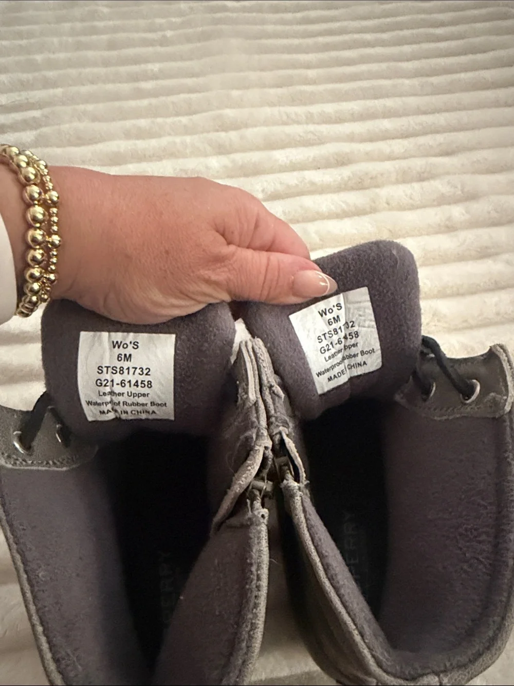 Sperry Black and Gray Duck Boots - Women's Winter Rain Boots